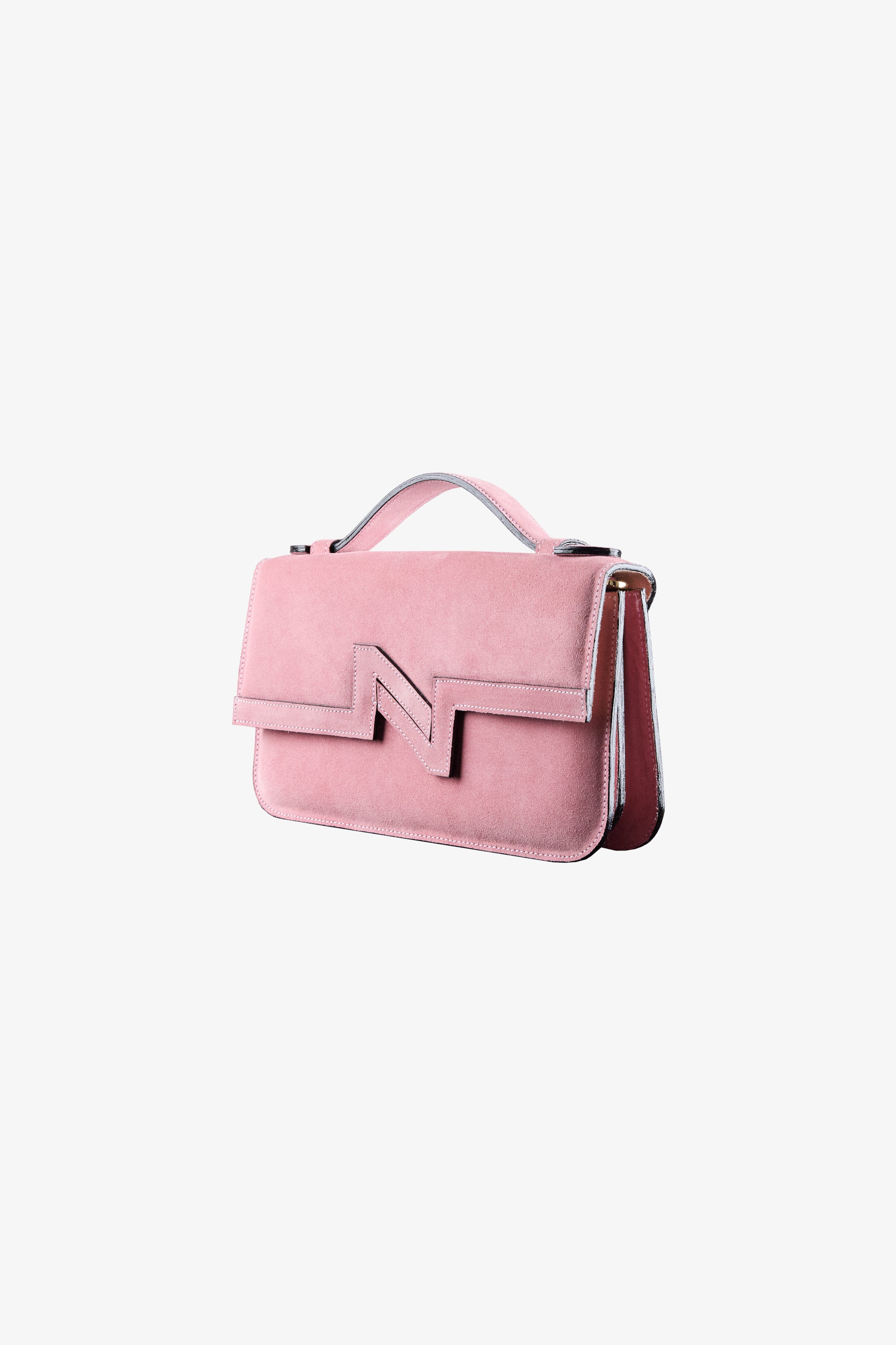 Cartera NV gamuza rosada "M"