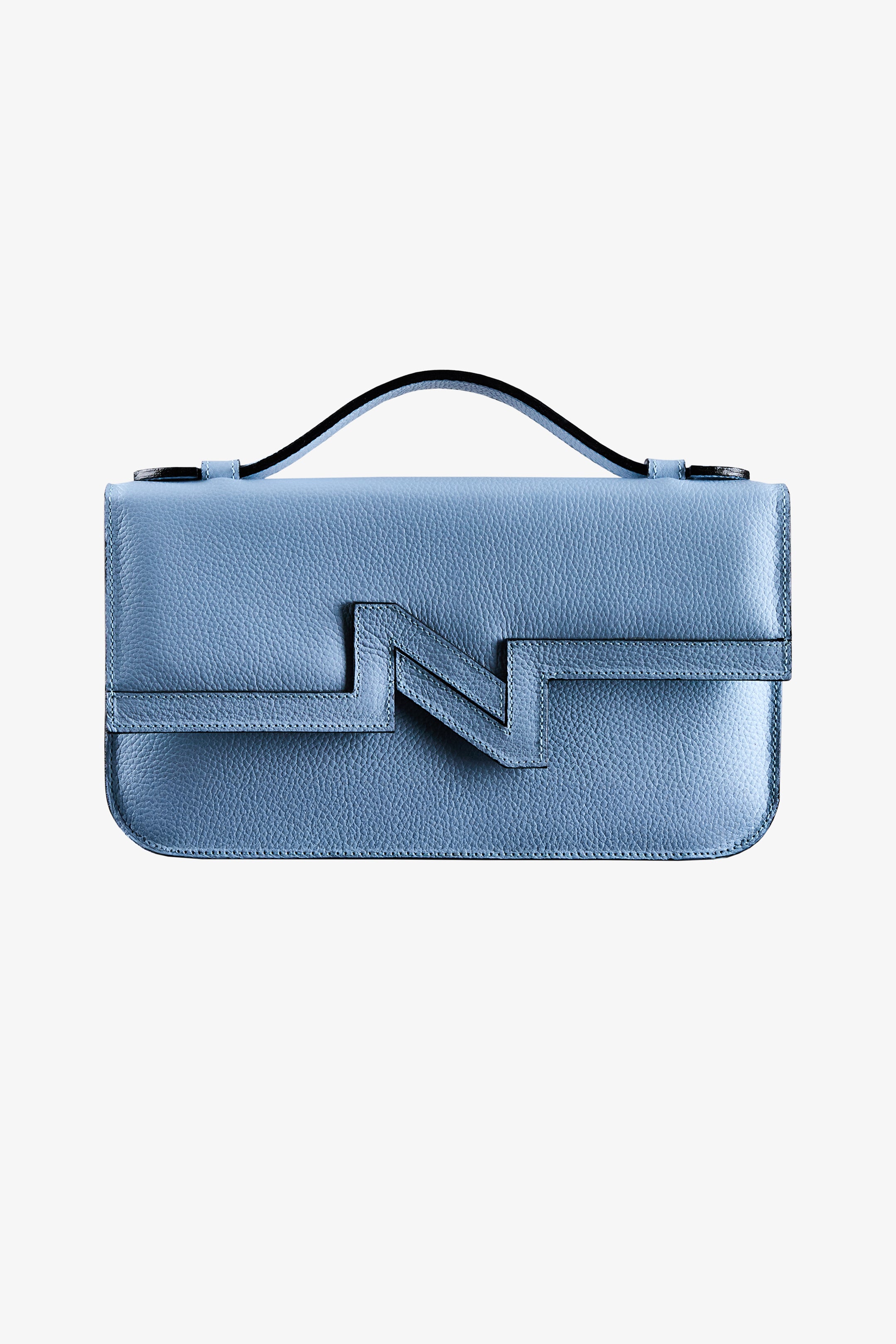 Cartera NV cuero celeste "L"