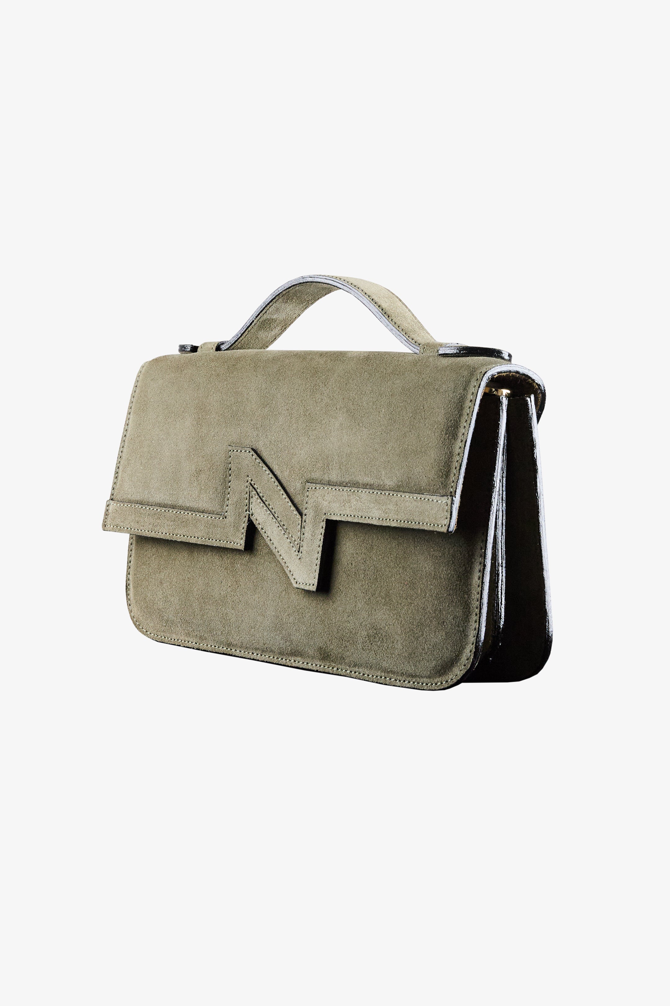 Cartera NV Gamuza verde "L"