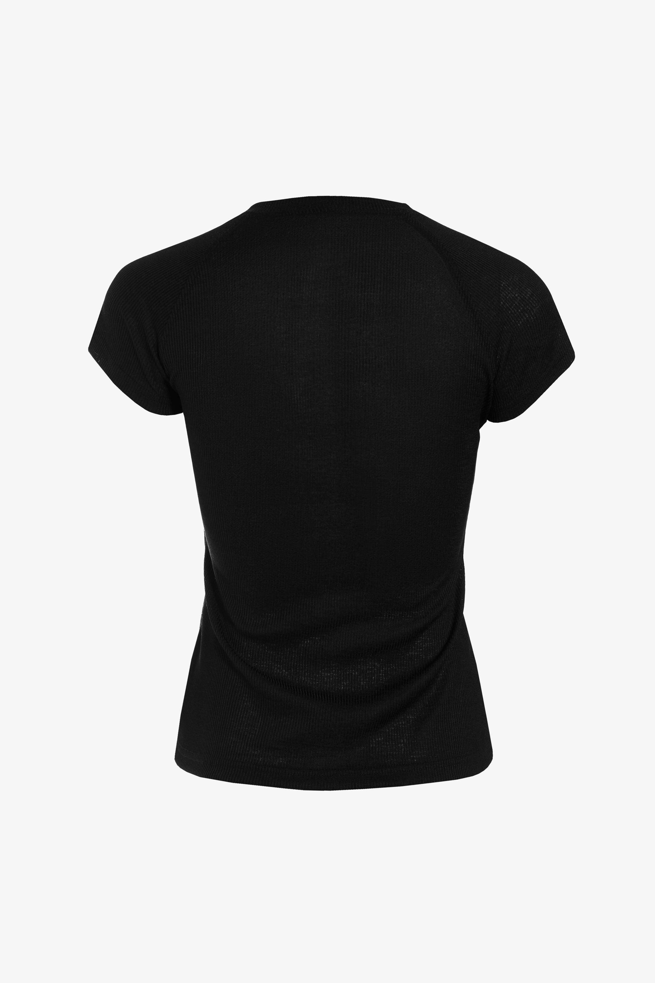 Polera Slater Negra Manga Corta