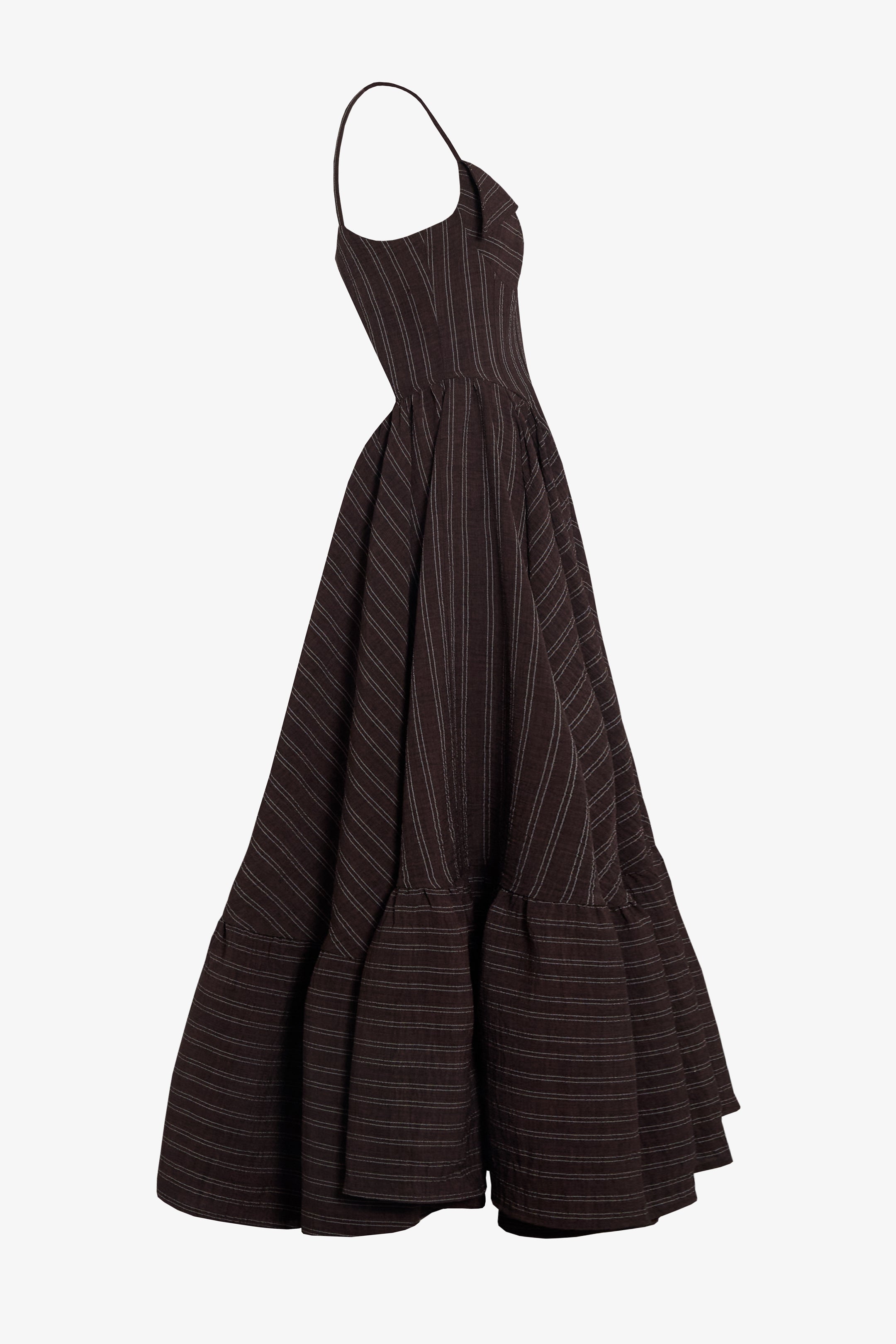 Vestido reina isabel listado