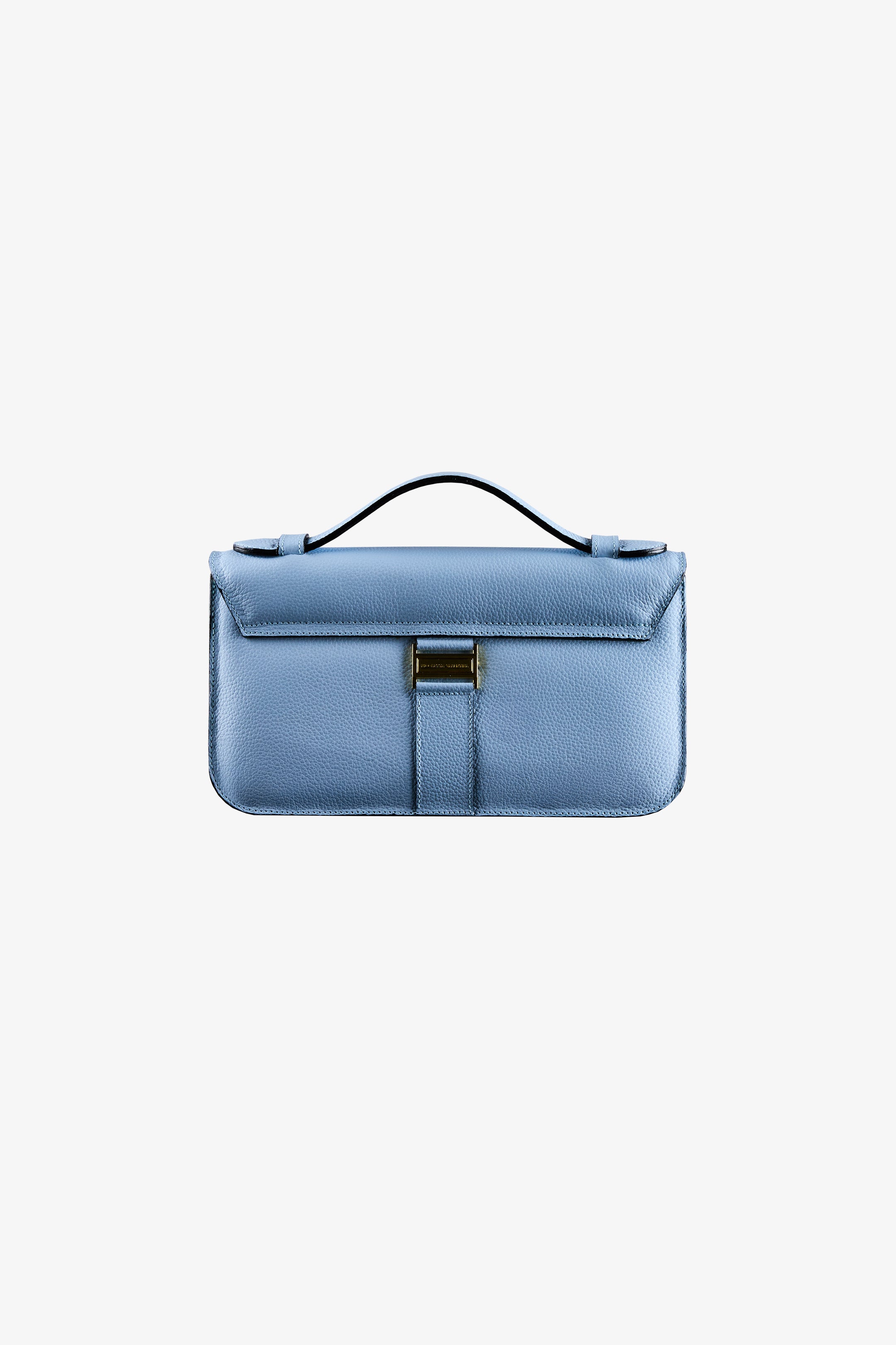 Cartera NV cuero celeste "M"