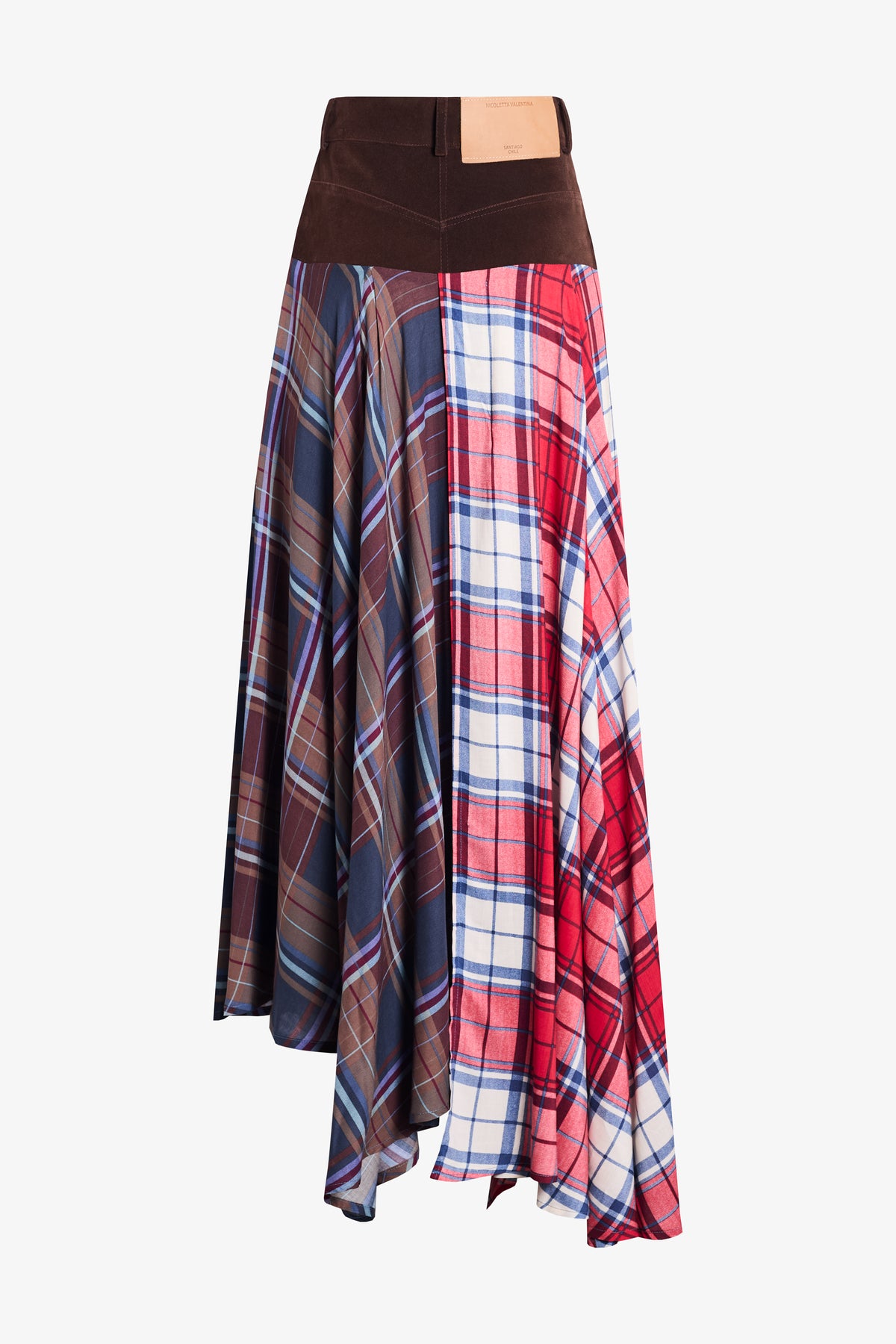 Falda Glasgow roja