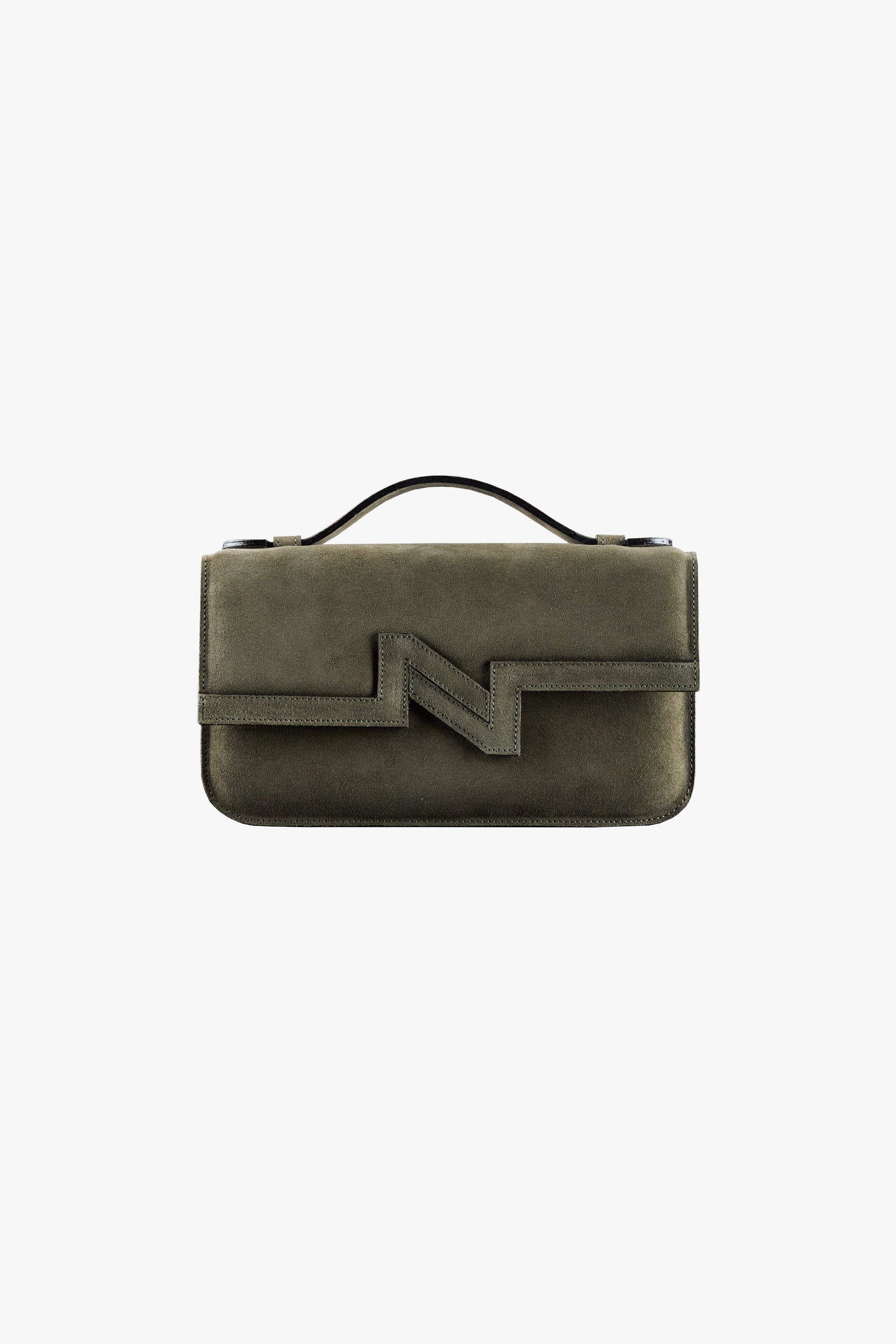 Cartera NV gamuza verde "M"