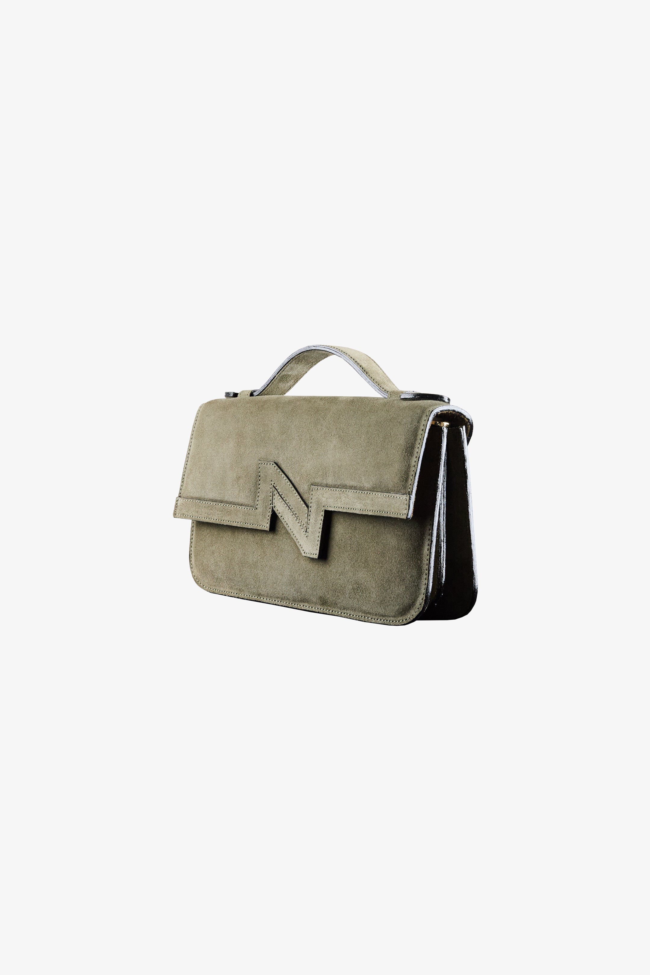 Cartera NV gamuza verde "M"
