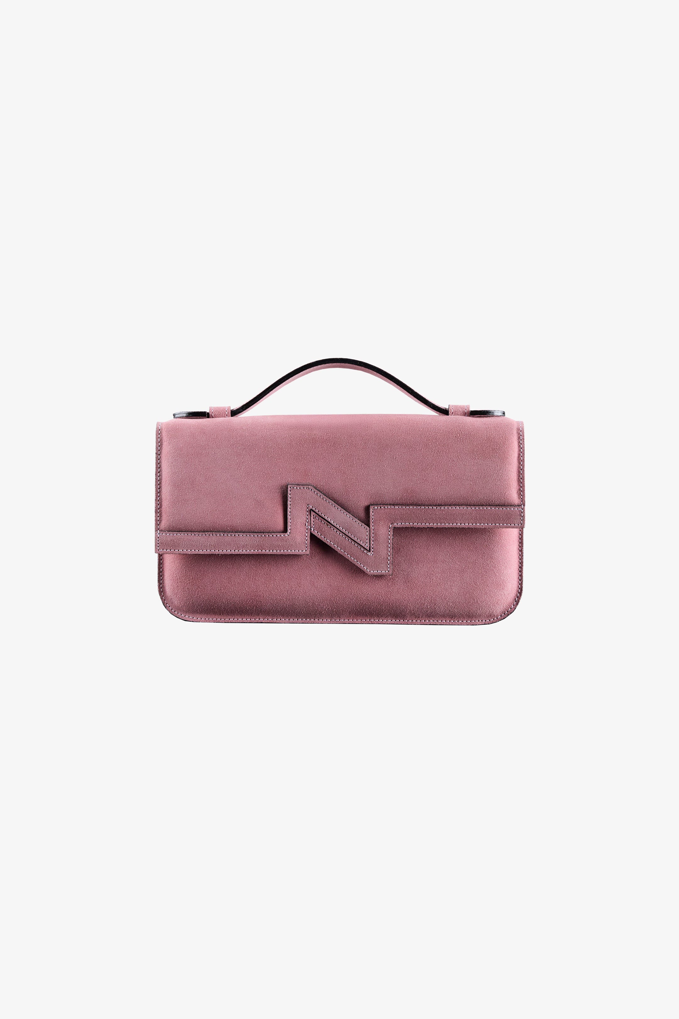 Cartera NV gamuza rosada "M"