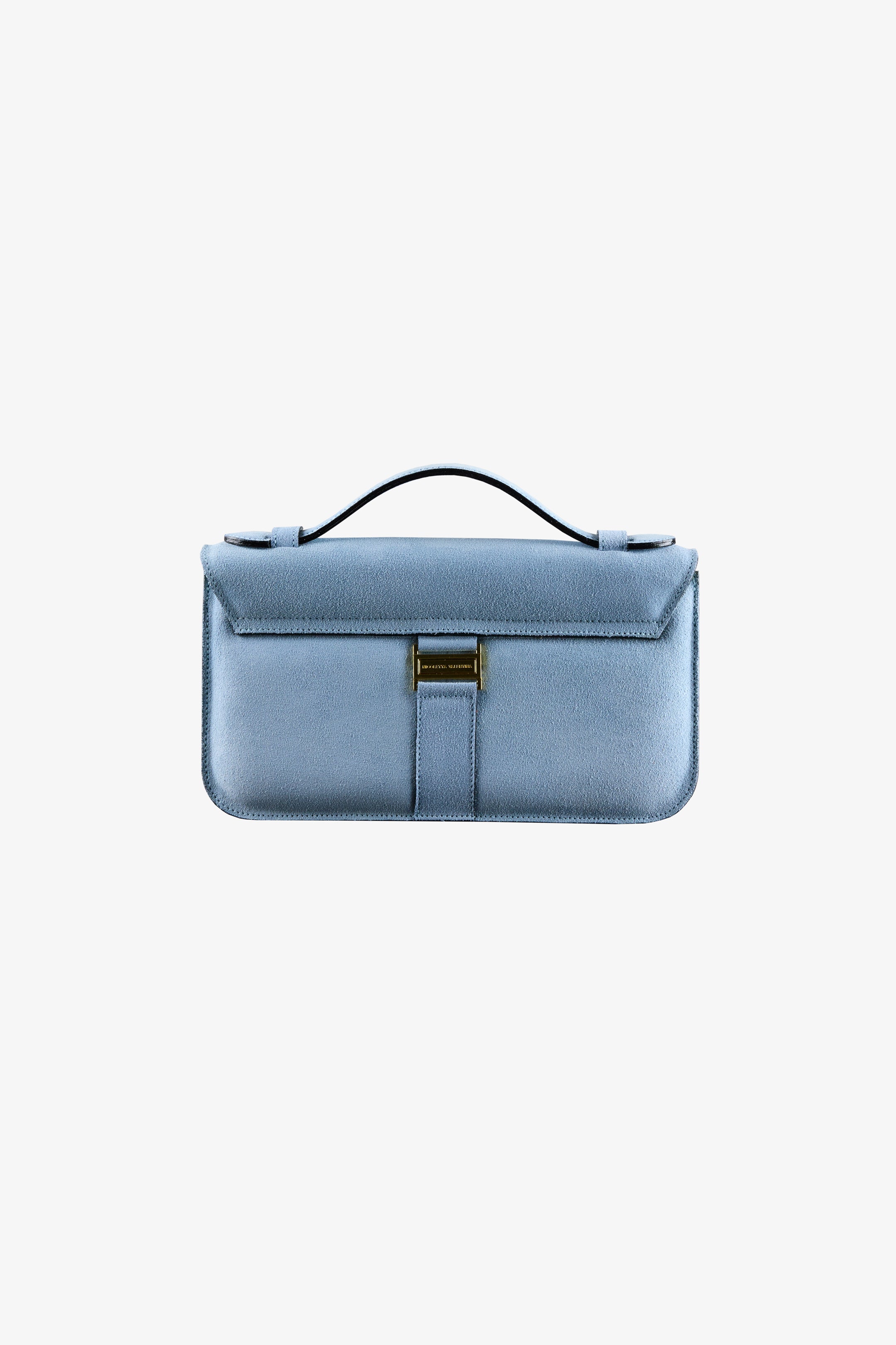 Cartera NV gamuza celeste "M"