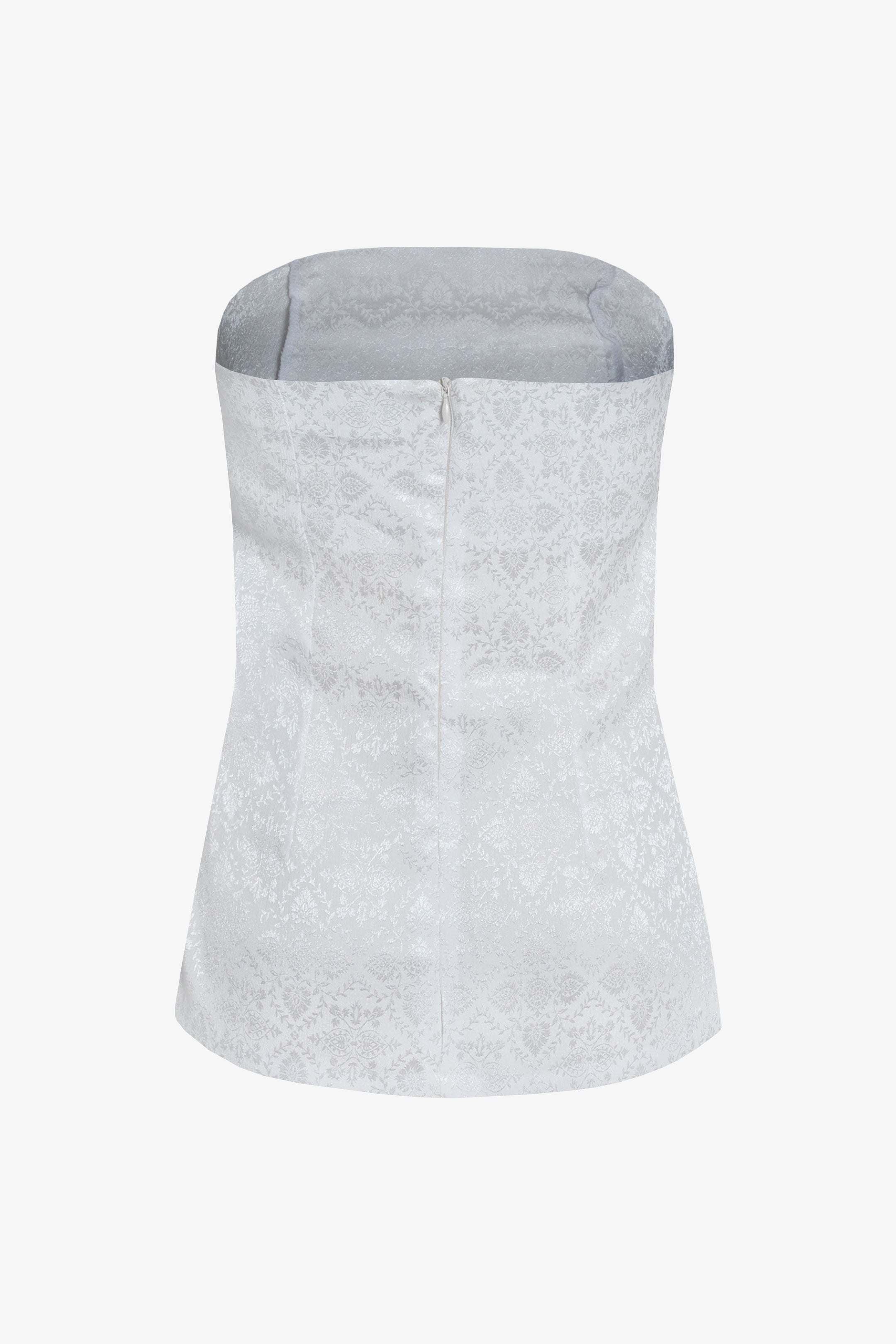Top Strapless firence blanco