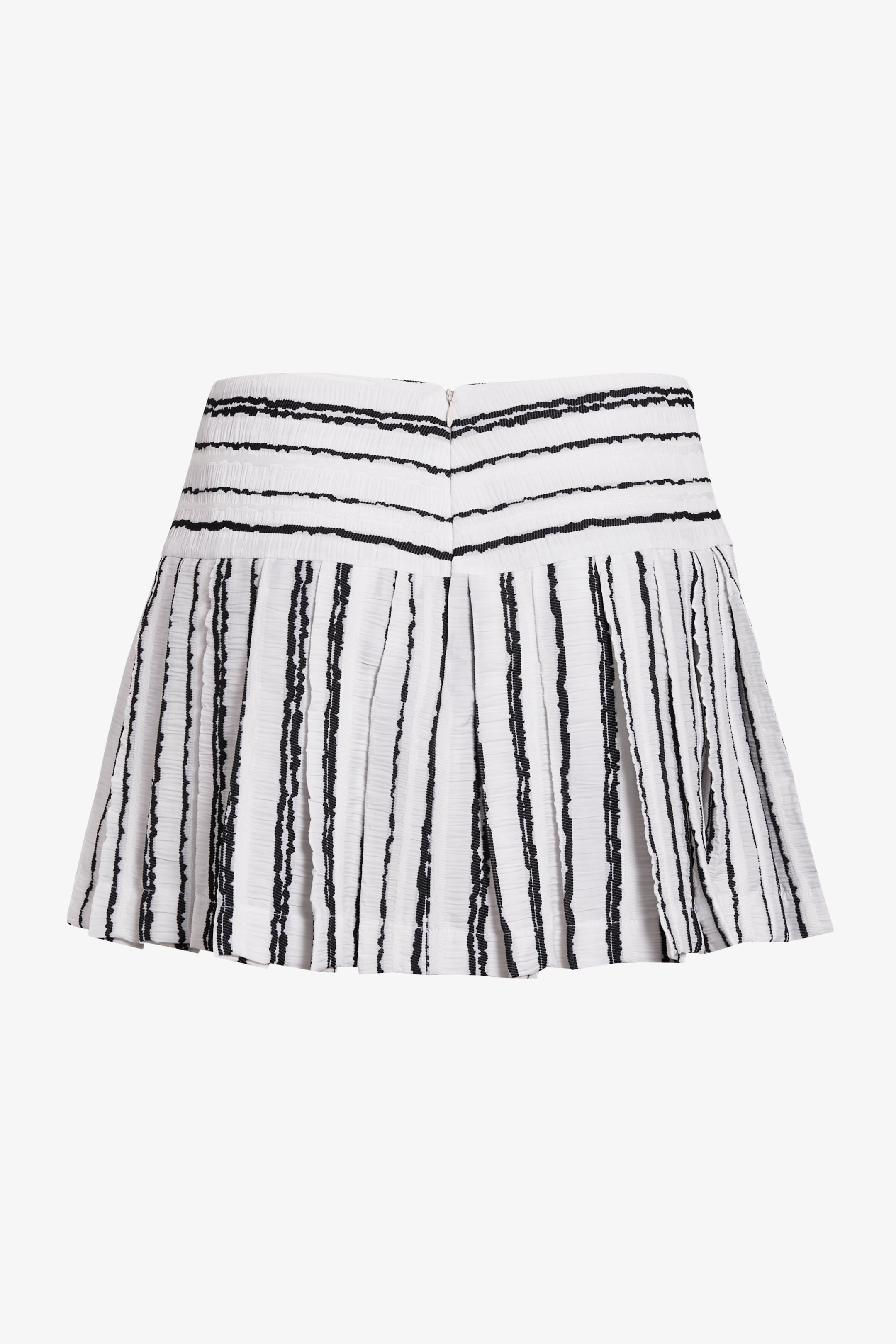 Falda harvey blanca corrugada