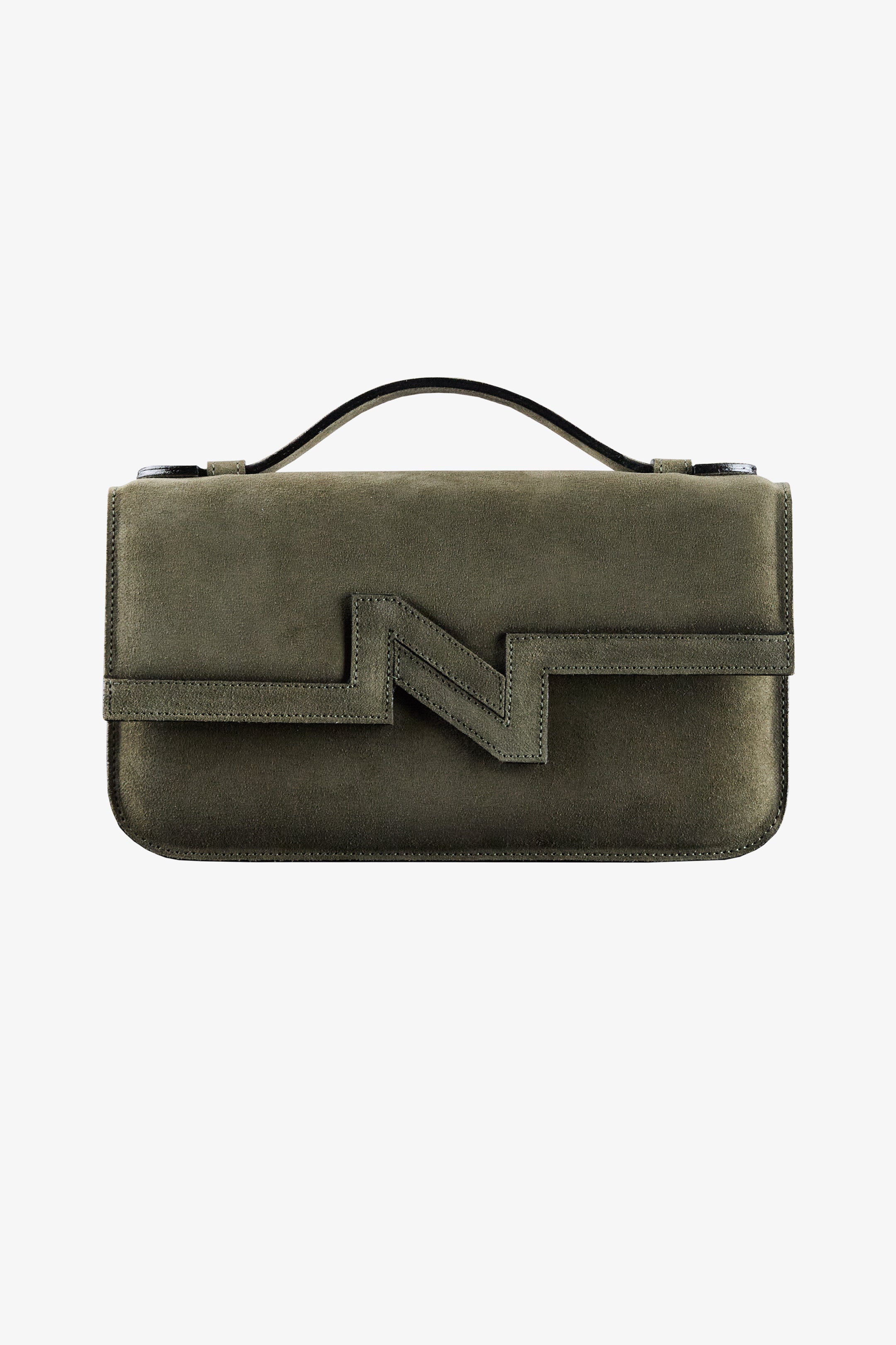 Cartera NV Gamuza verde "L"