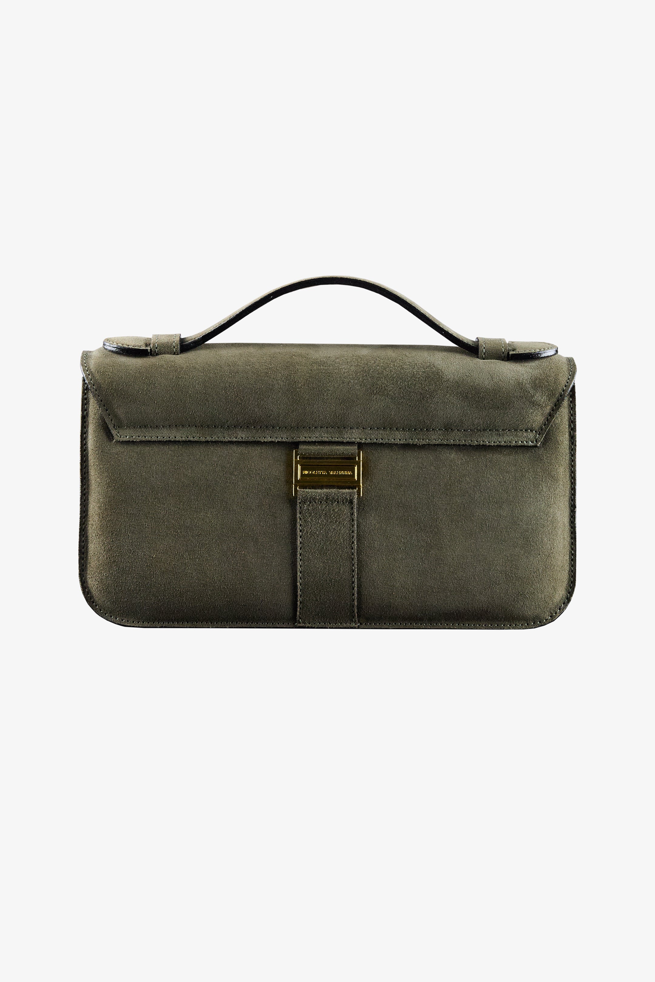 Cartera NV Gamuza verde "L"
