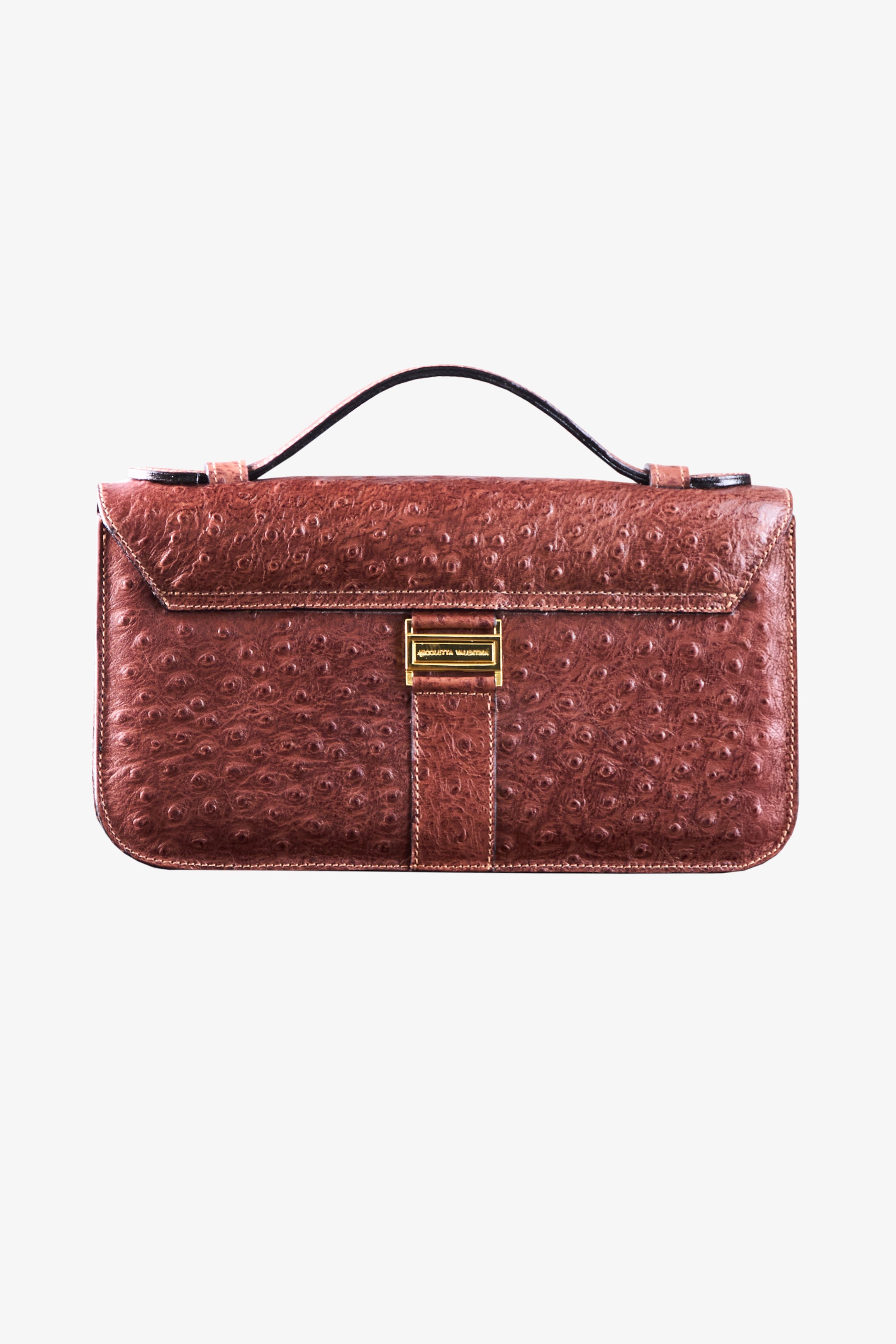 Cartera NV cuero croco white "M"