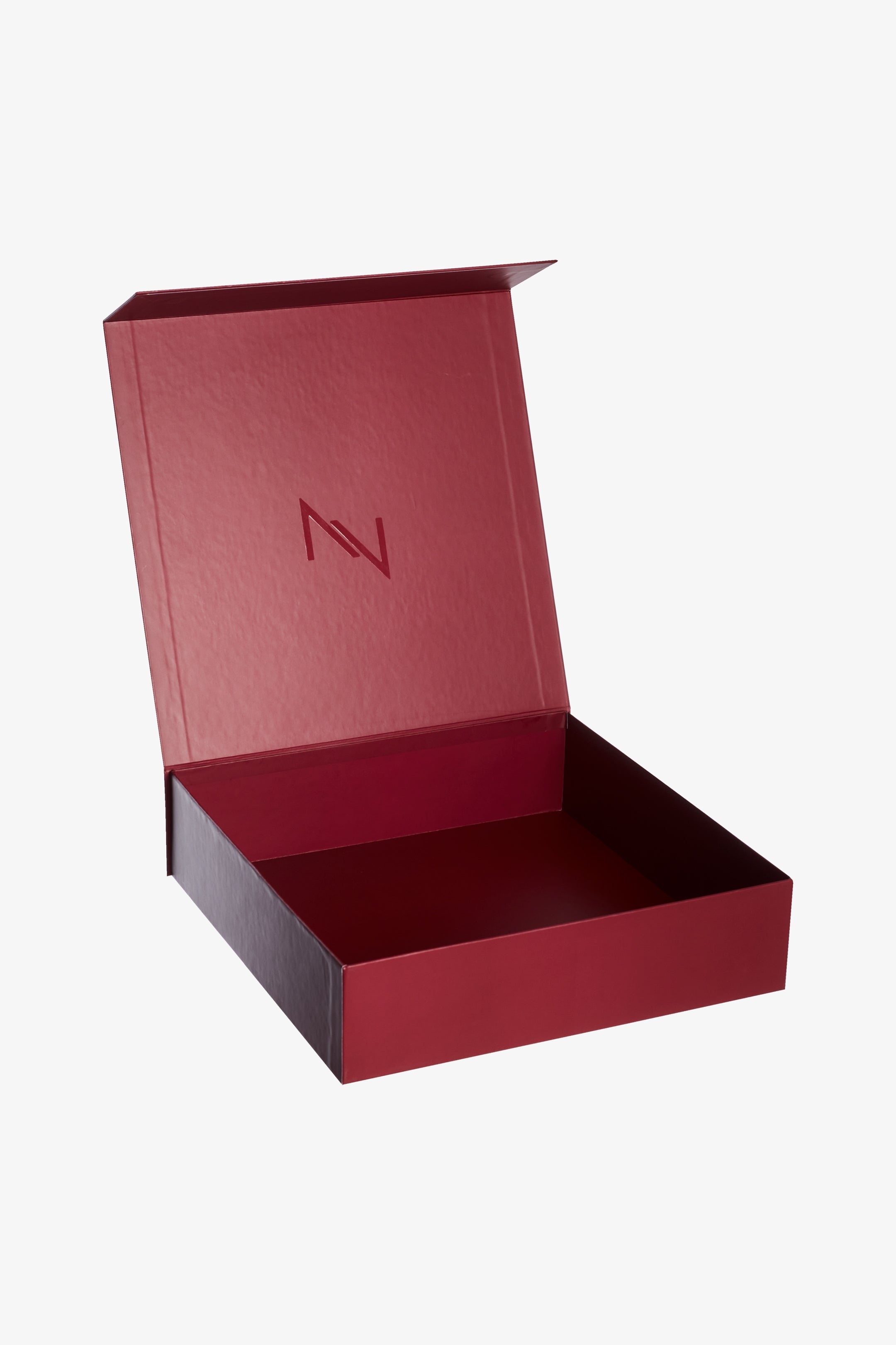 Cartera NV cuero burdeo "M"